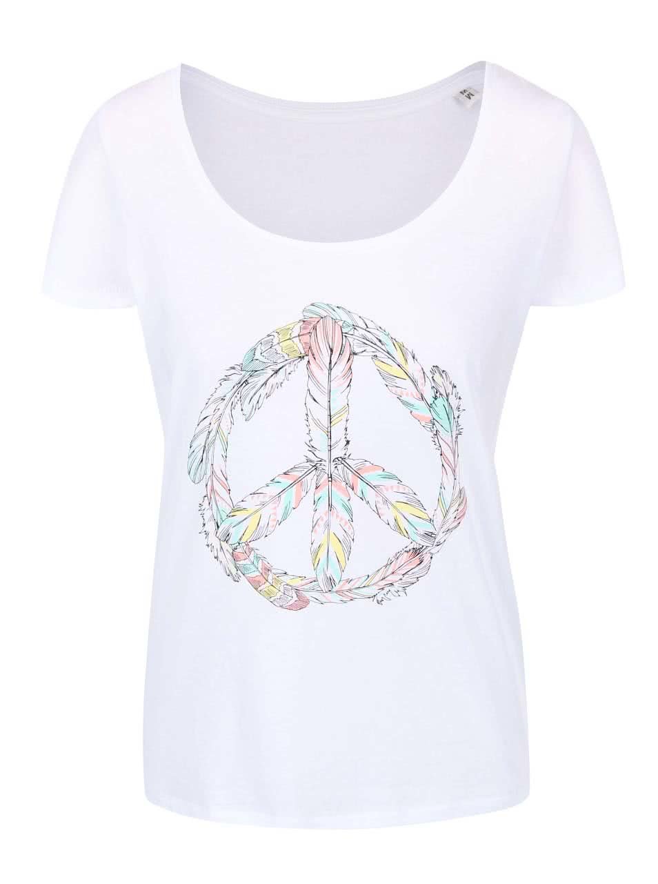 Bílé dámské tričko ZOOT Originál Peace