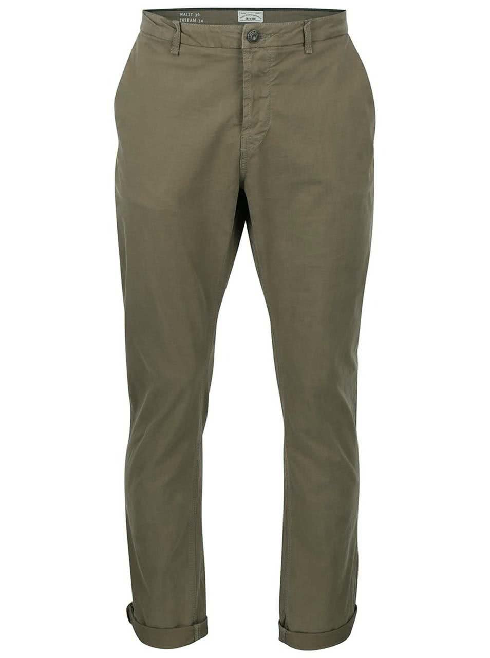 Khaki regular kalhoty ONLY & SONS Sharp