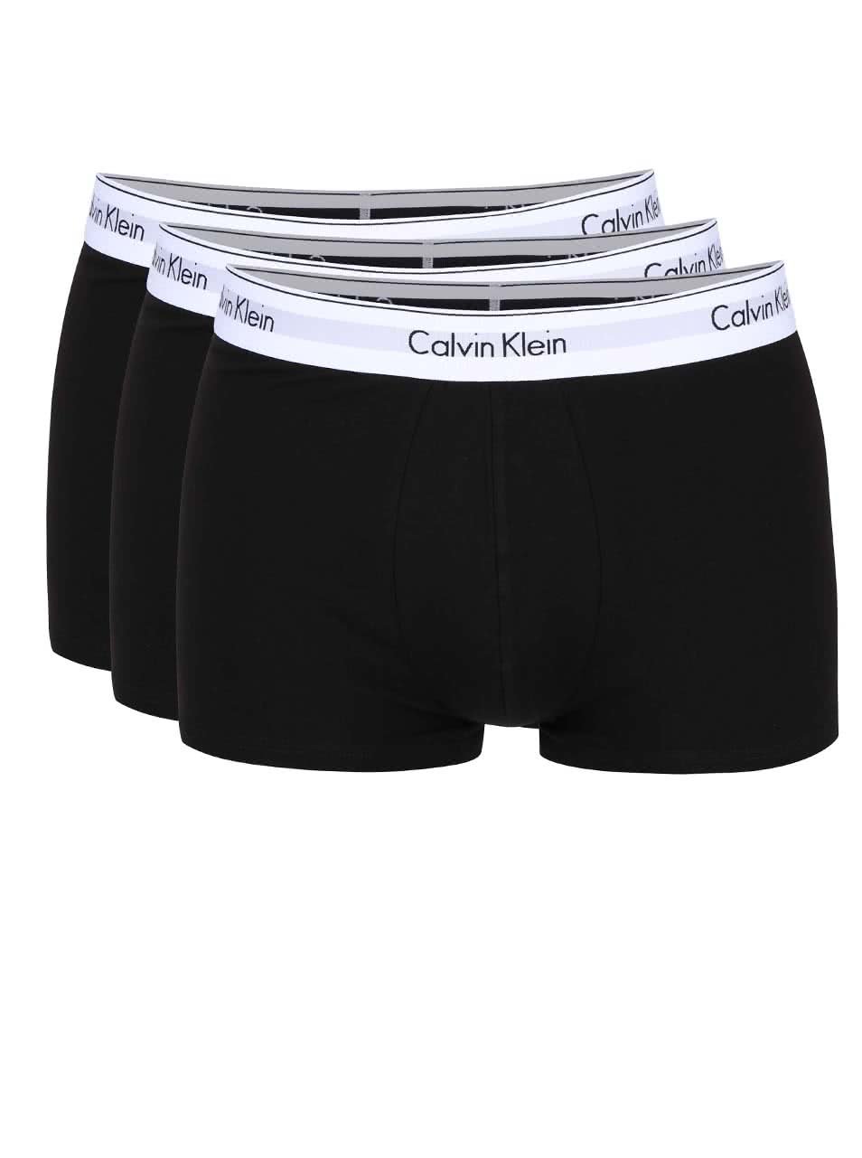 Sada tří černých boxerek Calvin Klein