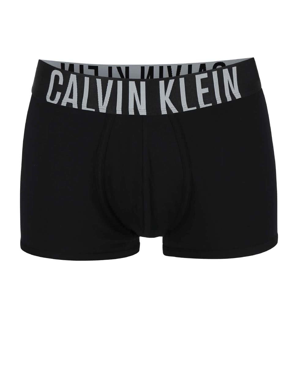 Černé kratší boxerky s širokým pasem Calvin Klein