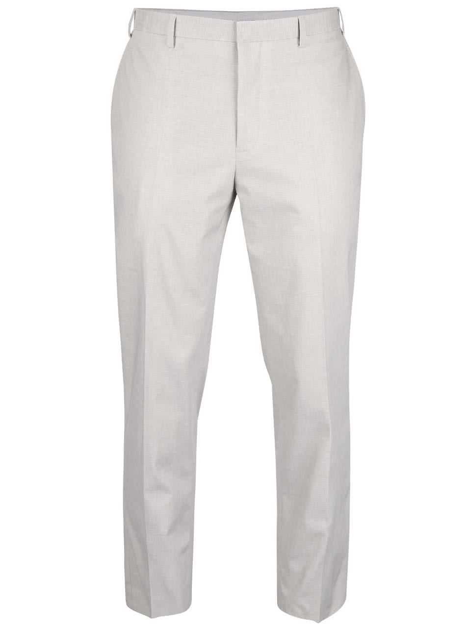Světle šedé slim fit kalhoty Burton Menswear London