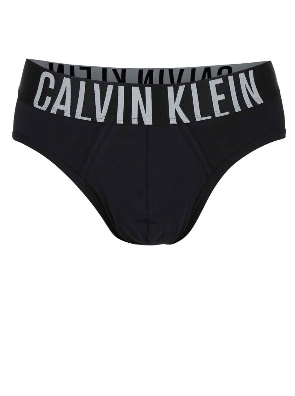 Černé slipy s širokým pasem Calvin Klein