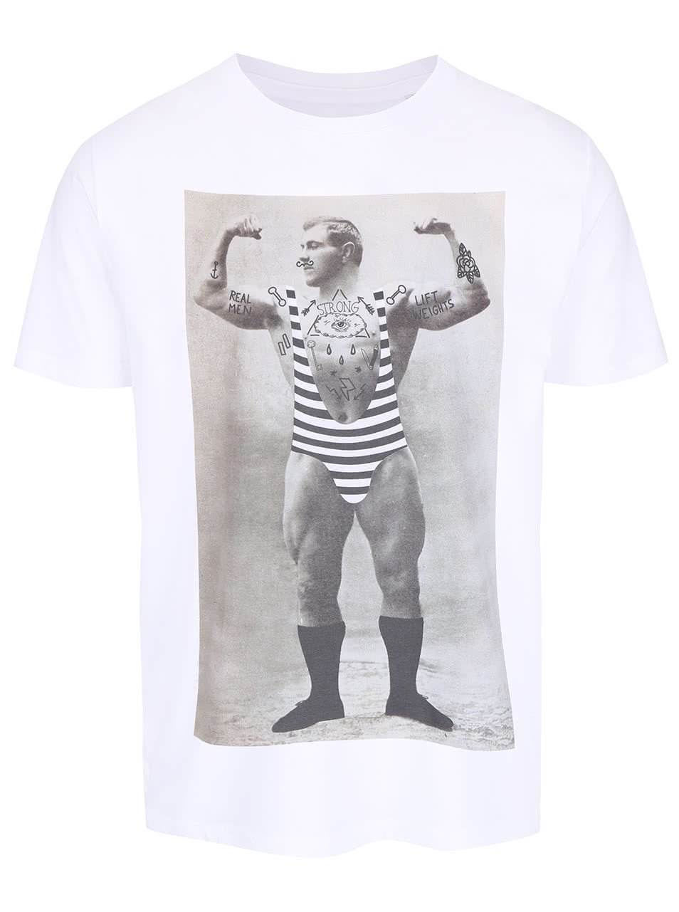 Pánské bílé tričko ZOOT Originál Strongman