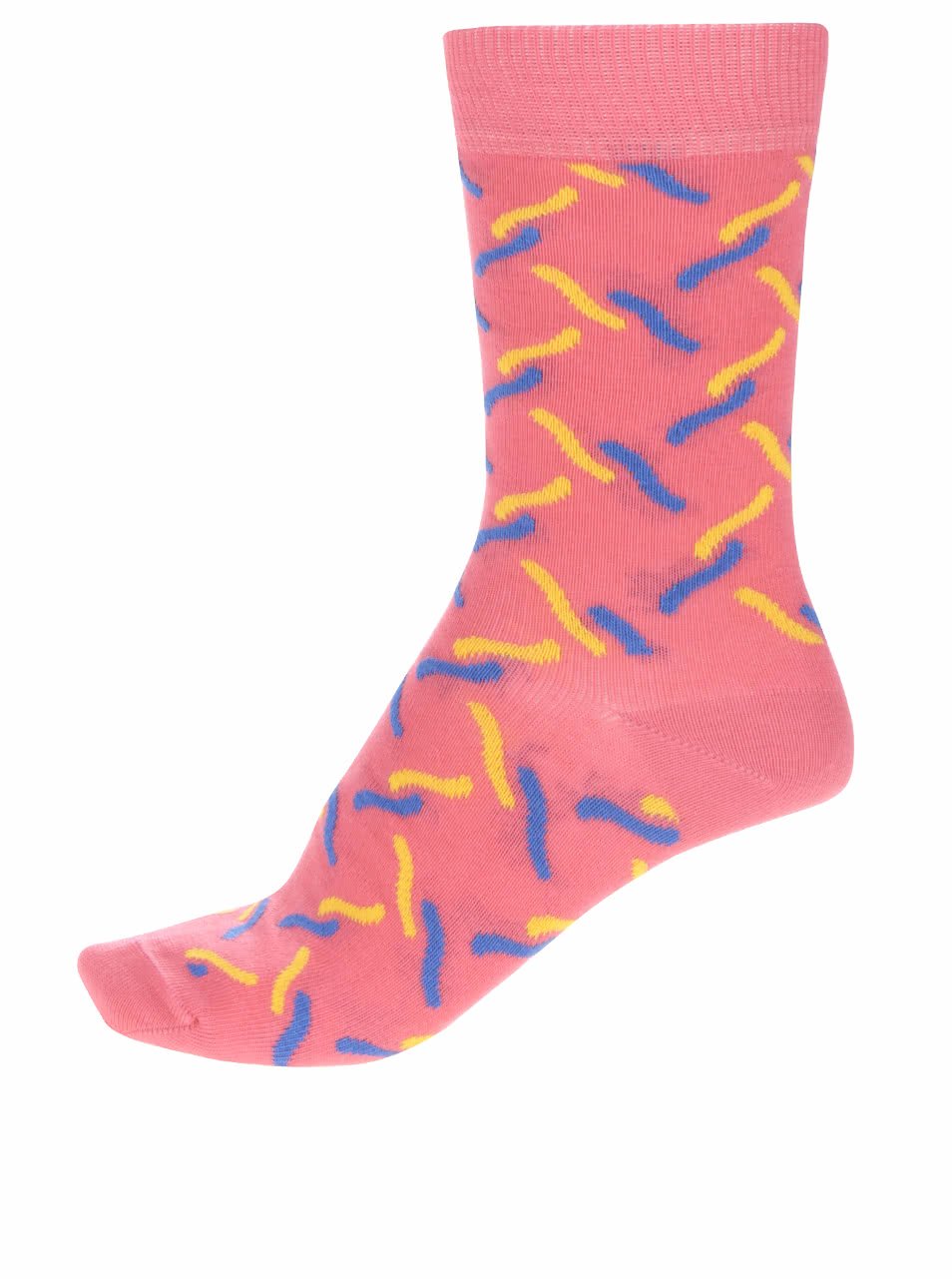 Korálové dámské ponožky Happy Socks Fence