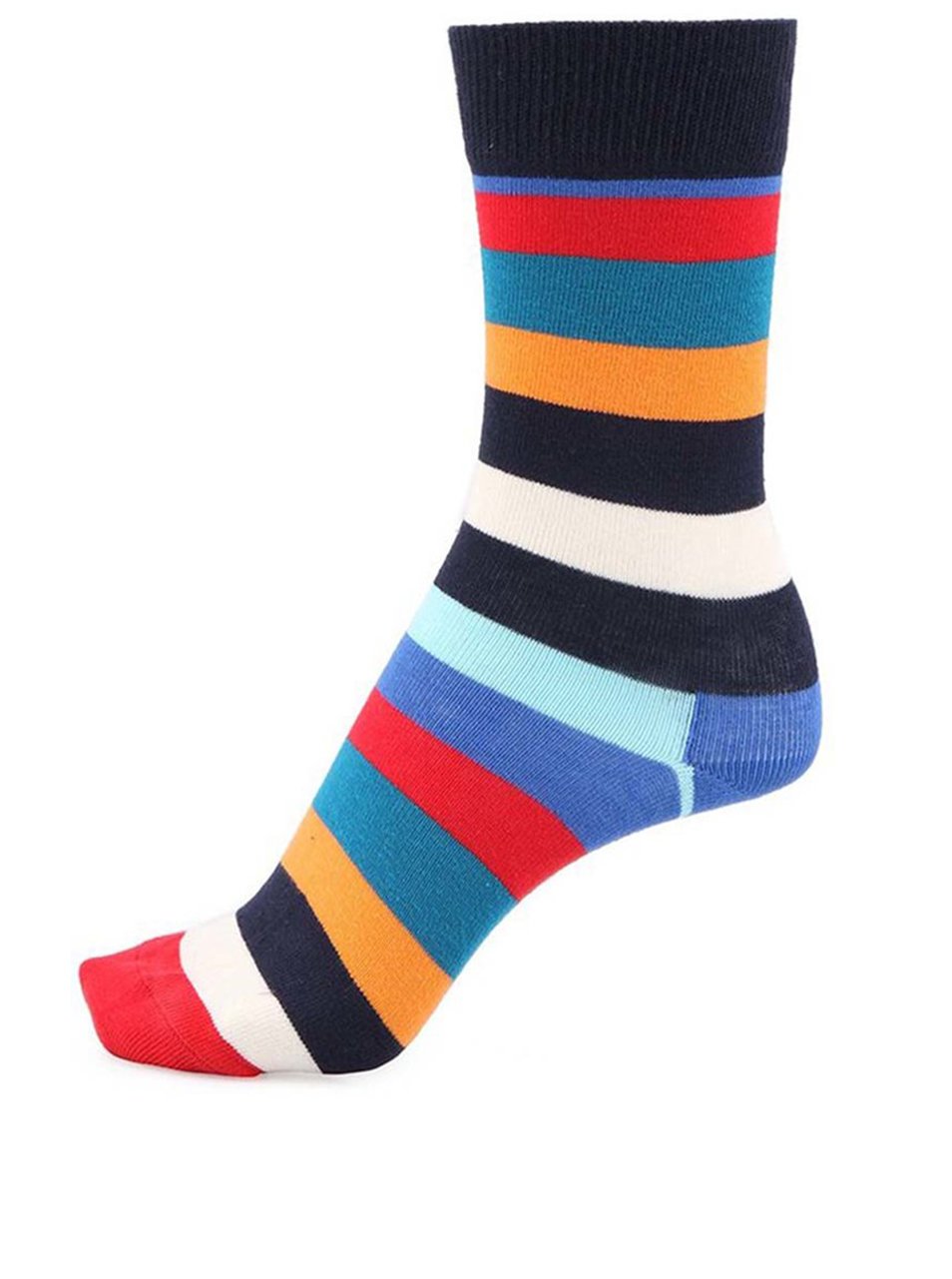 Barevné unisex pruhované ponožky Happy Socks Stripe