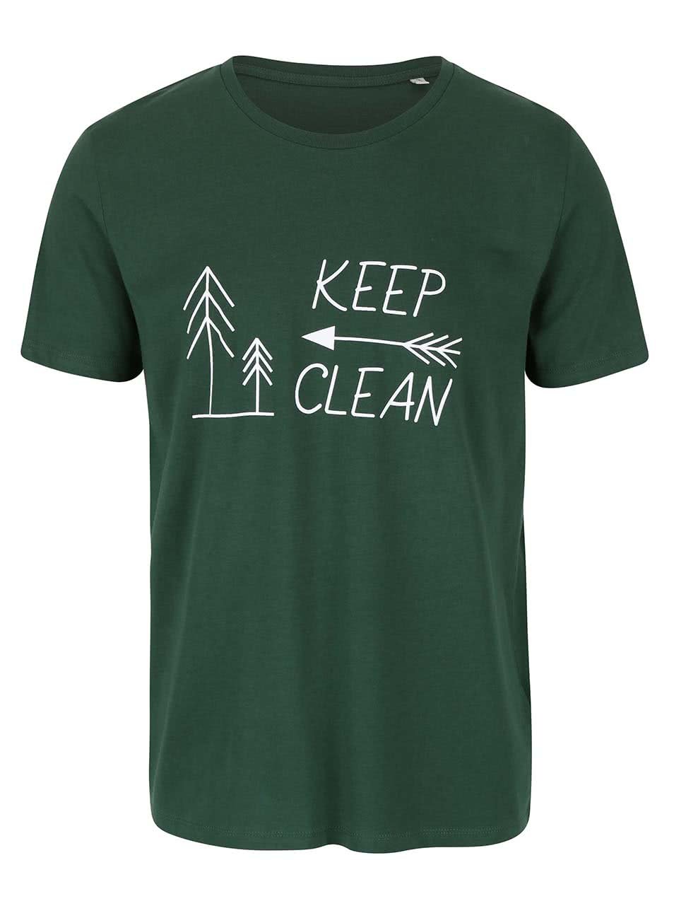 "Dobré" zelené pánské triko KEEPItCLEAN