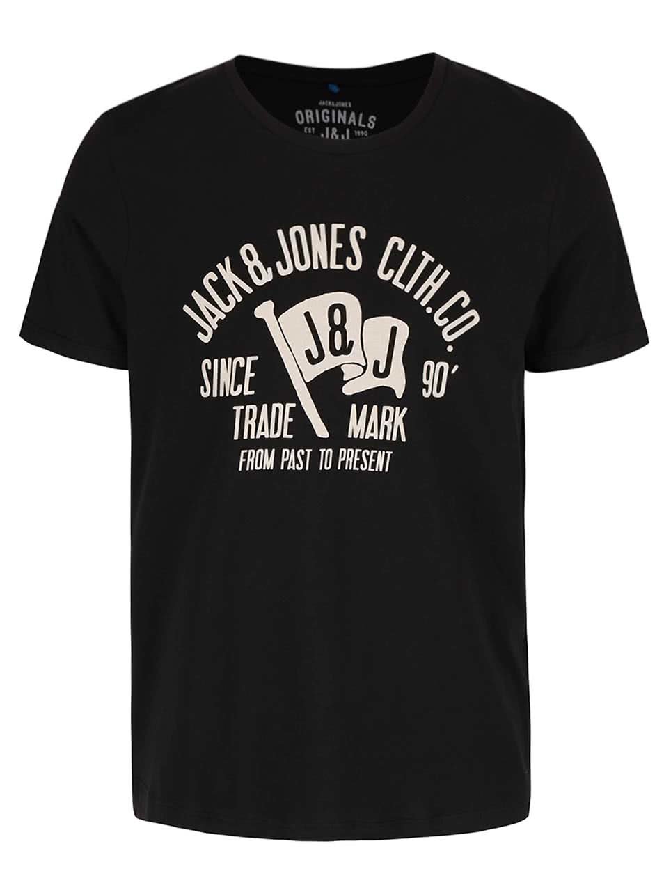 Černé triko s potiskem Jack & Jones Rraffa