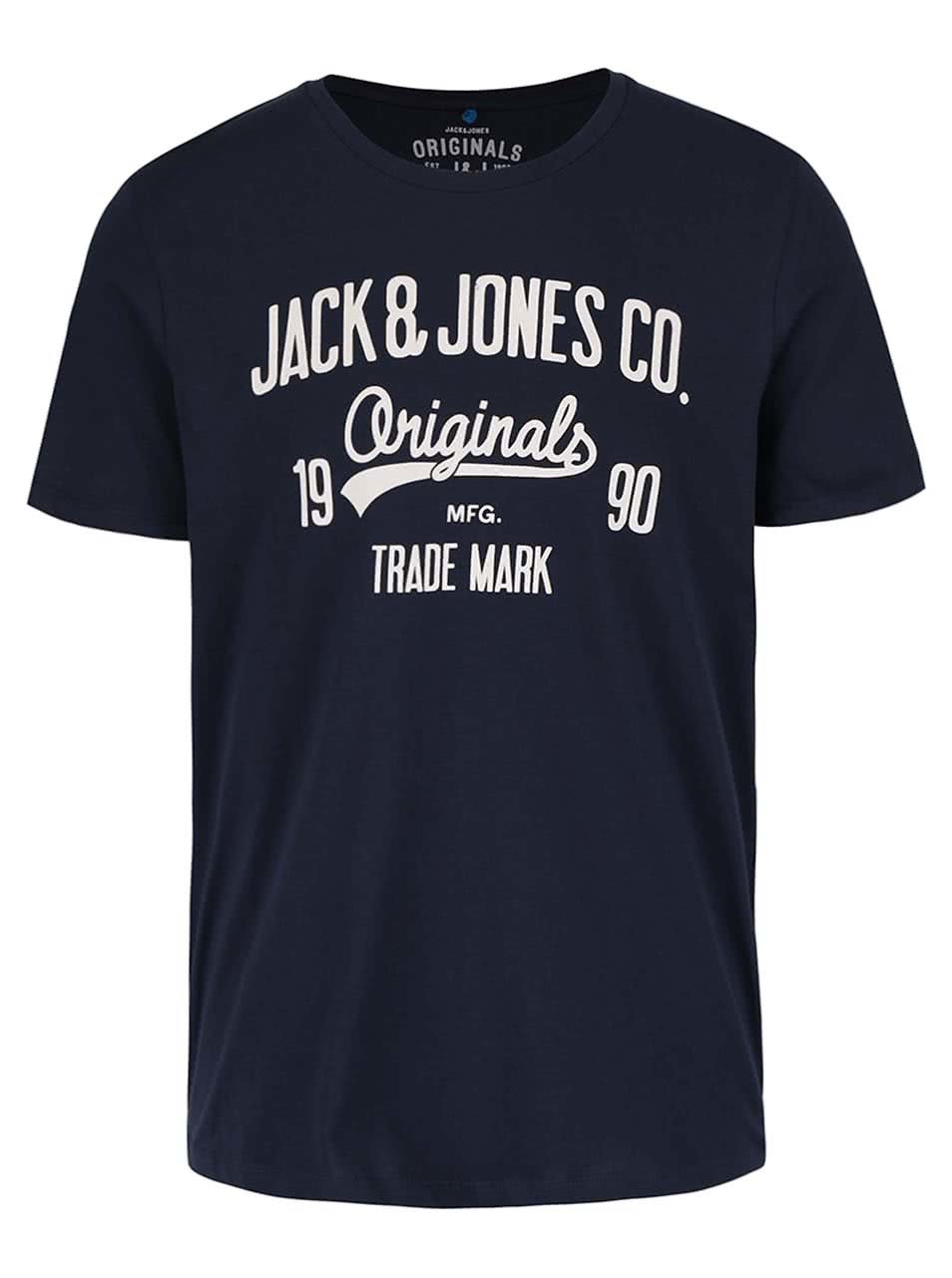 Tmavě modré triko s potiskem Jack & Jones Rraffa
