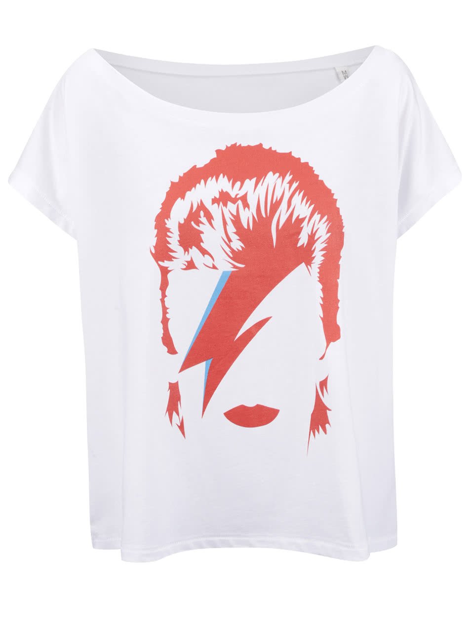 Bílé dámské volnější tričko ZOOT Originál Bowie