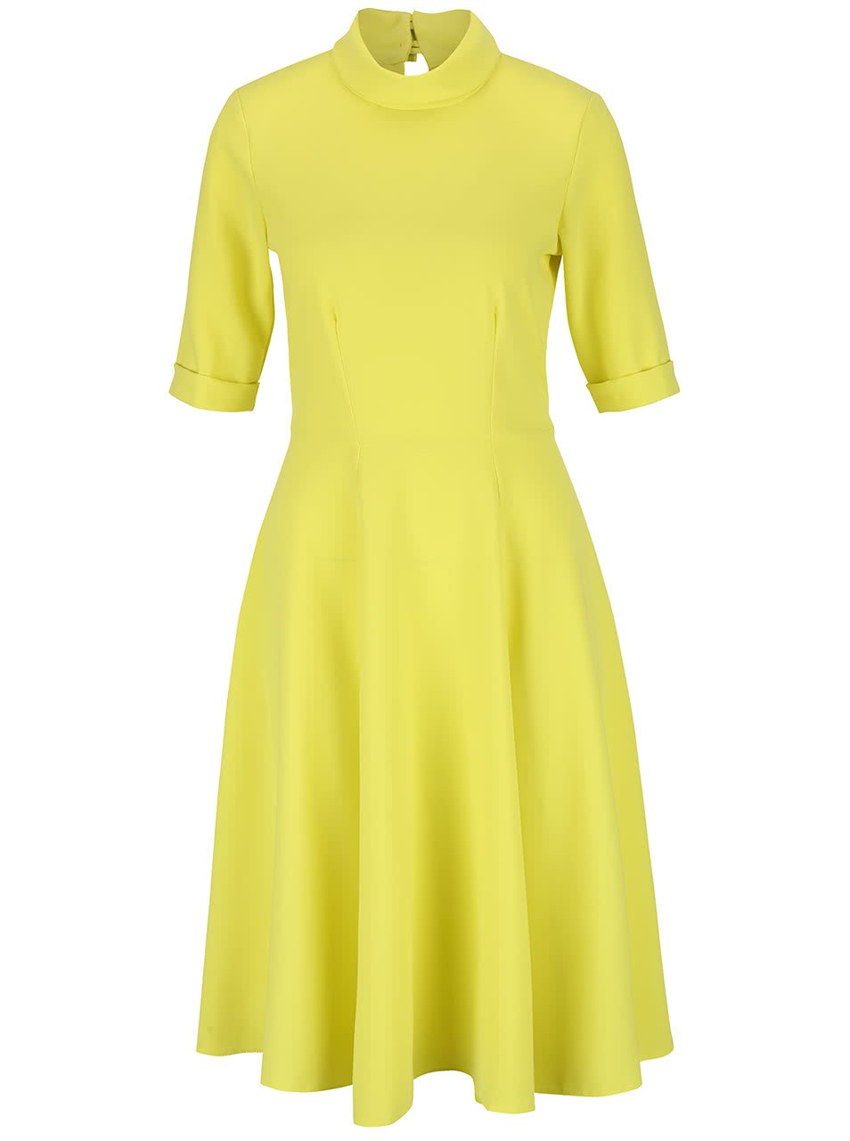 Žluté šaty se stojáčkem Closet
