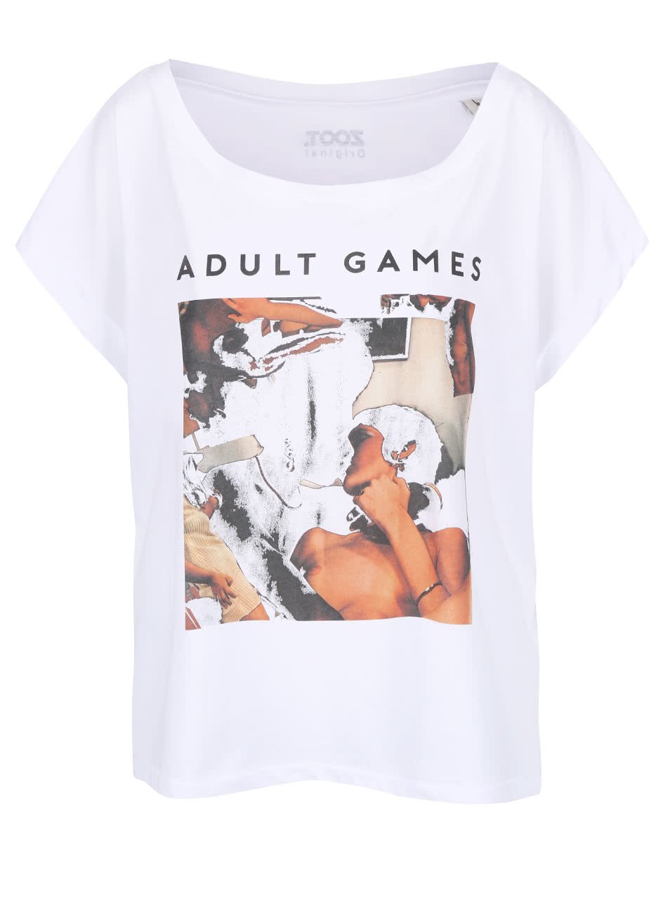 Bílé dámské volnější tričko ZOOT Originál Adult Games