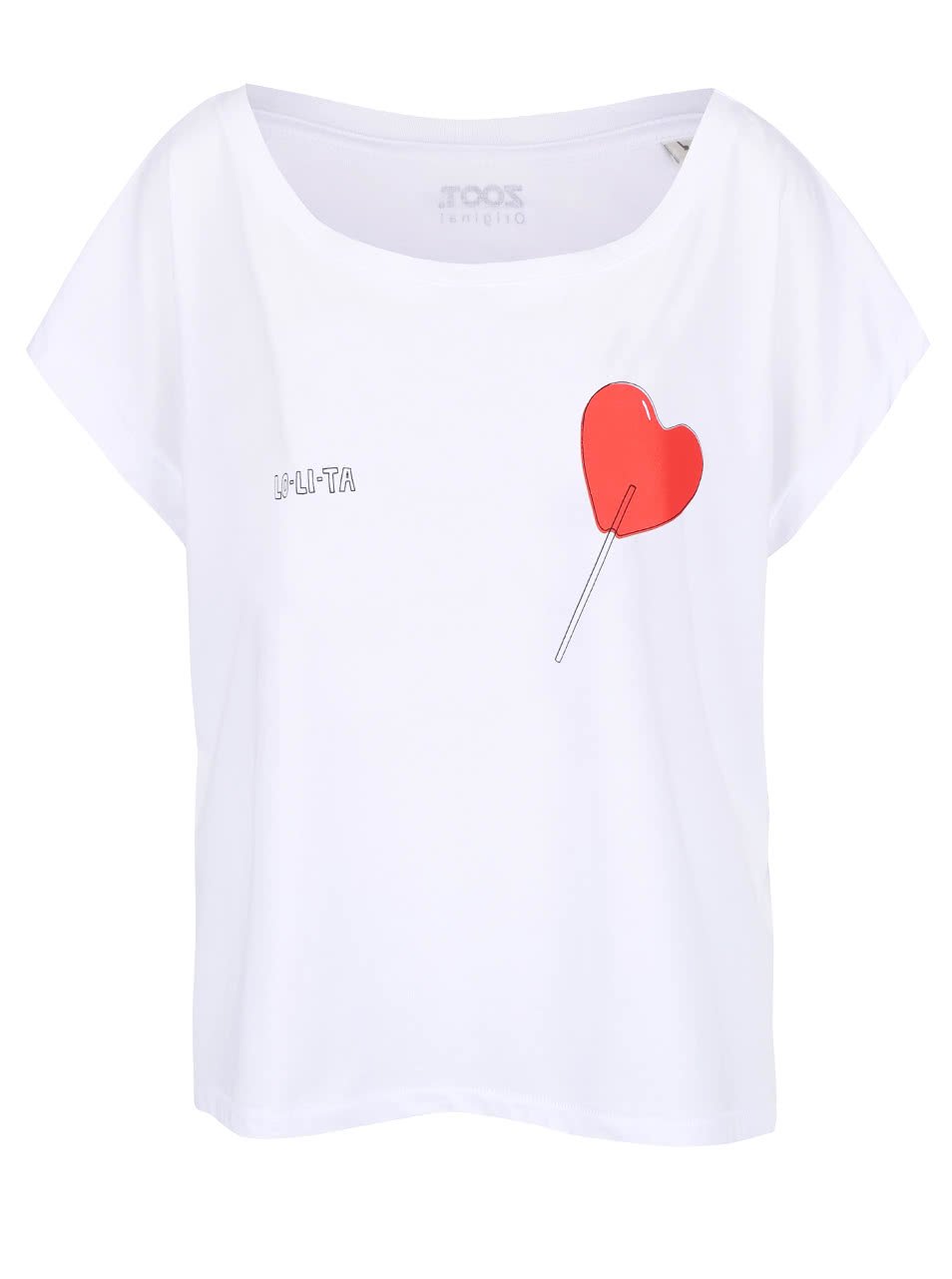 Bílé dámské volnější tričko ZOOT Originál Lolita