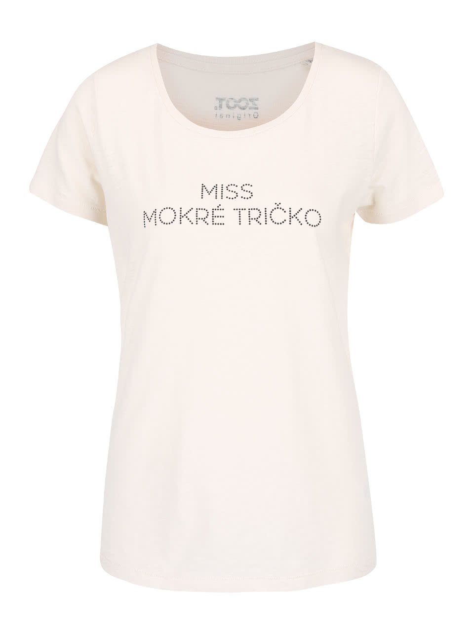 Krémové dámské tričko ZOOT Originál Miss mokré tričko
