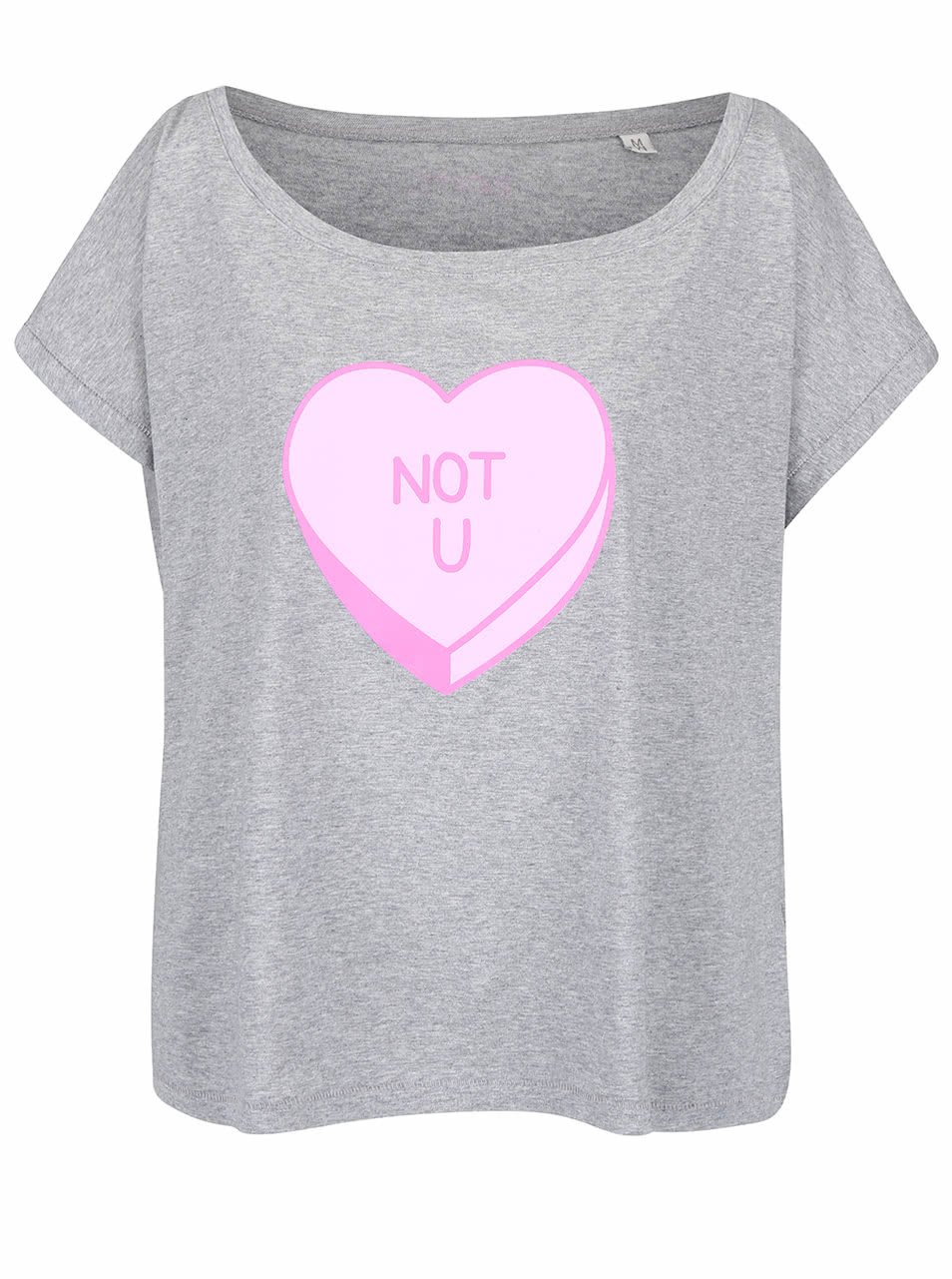 Šedé dámské volnější tričko ZOOT Originál Not You