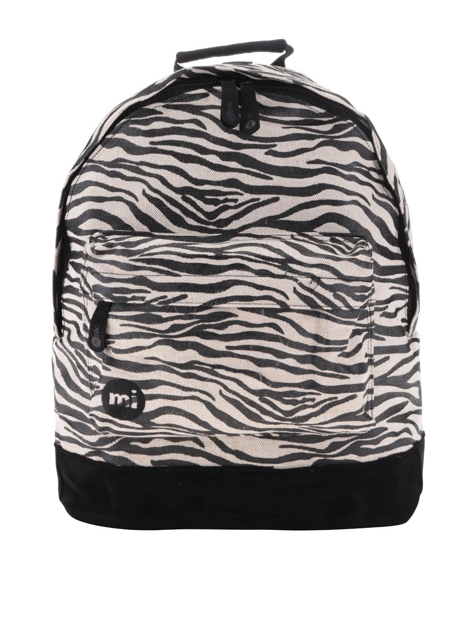 Béžovo-černý dámský vzorovaný batoh Mi-Pac Canvas Zebra 17 l