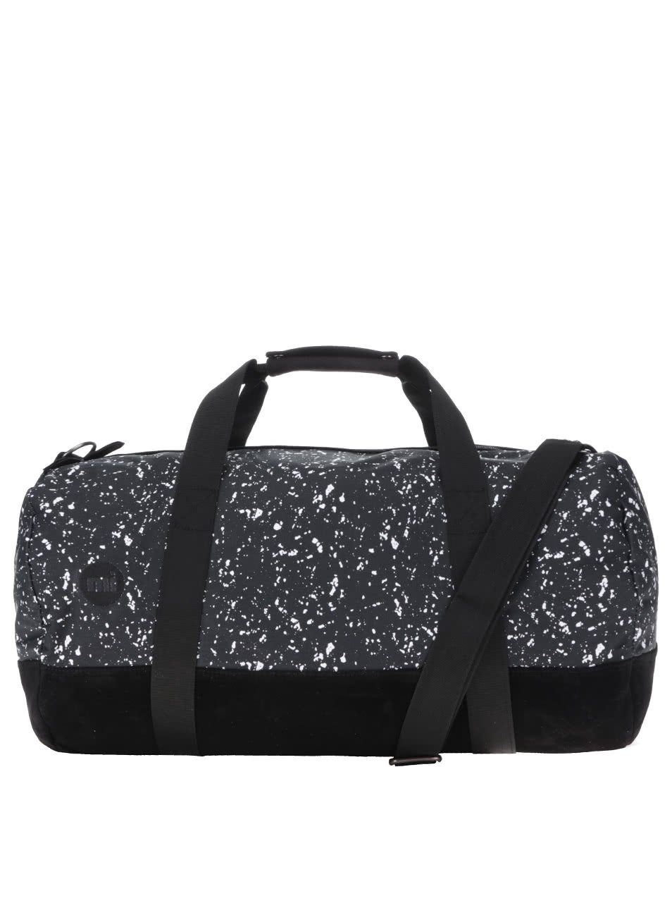 Černá sportovní taška s bílým vzorem Mi-Pac Duffel Splattered