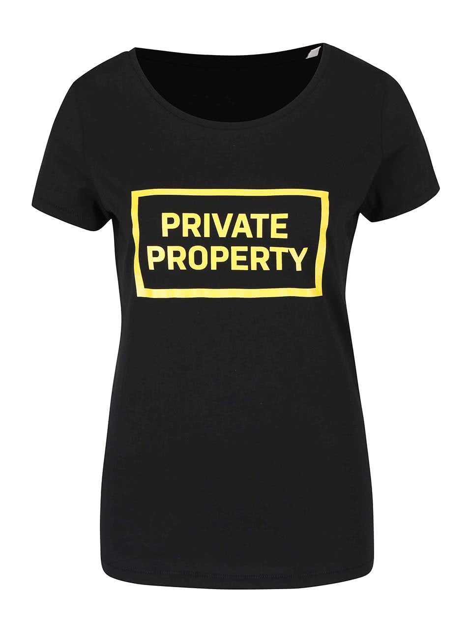 Černé dámské tričko ZOOT Originál Private Property