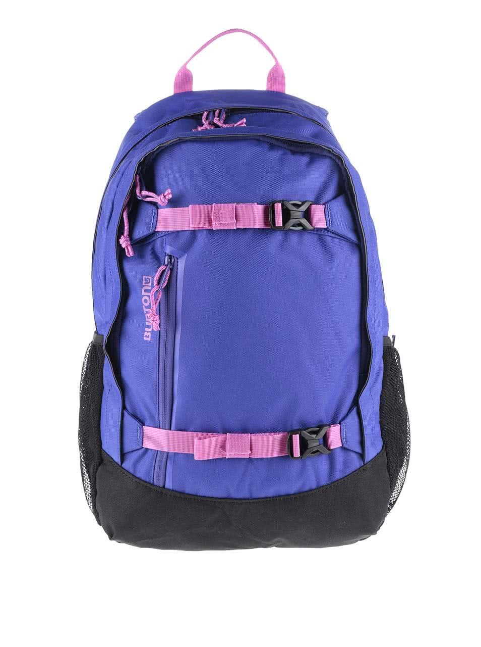 Černo-modrý dětský batoh s růžovými detaily Burton Hiker 20 l