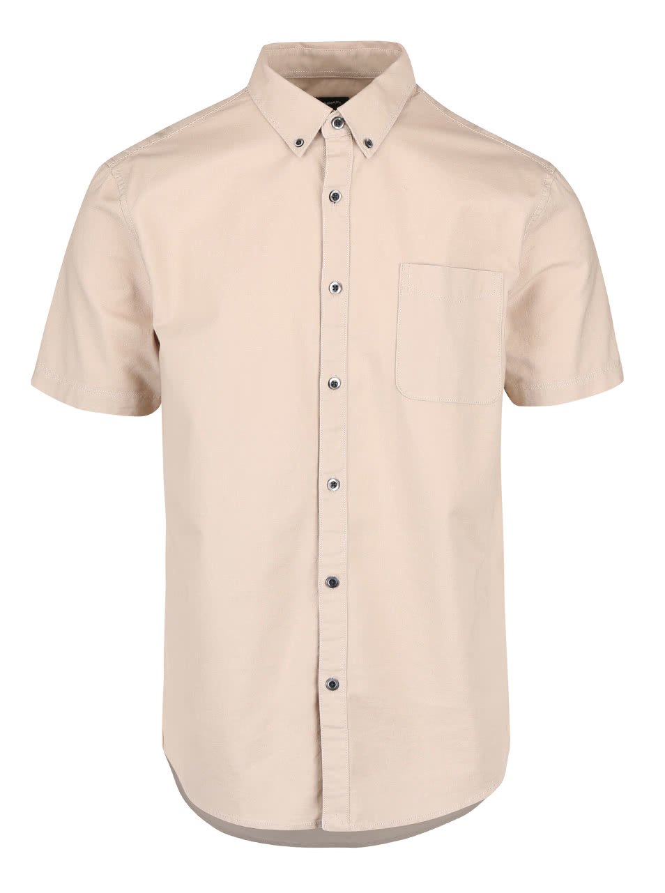 Béžová košile s krátkým rukávem Burton Menswear London