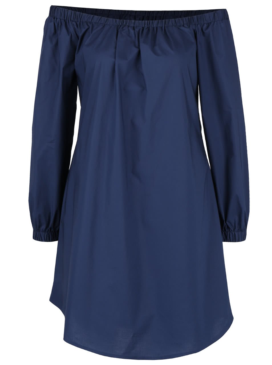 Tmavě modré šaty s odhalenými rameny Closet