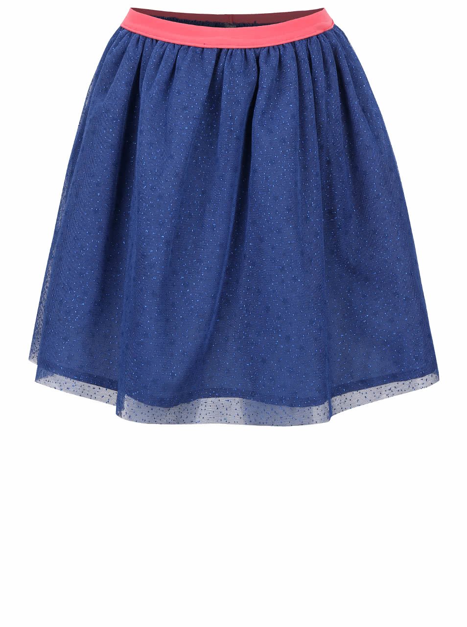 Tmavě modrá holčičí sukně s třpytivým vzorem 5.10.15.
