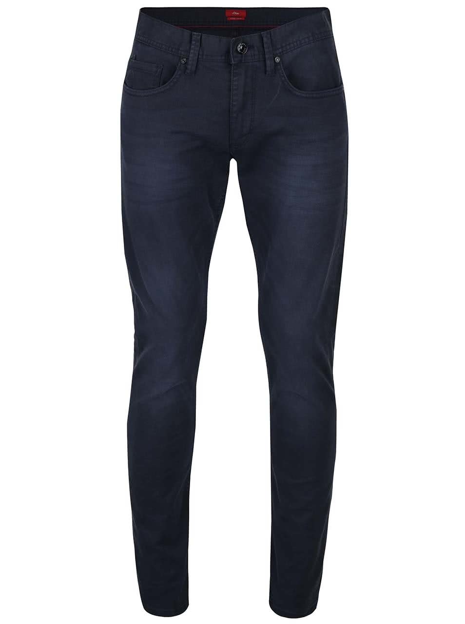 Modré pánské džíny s vyšisovaným efektem s.Oliver Rick