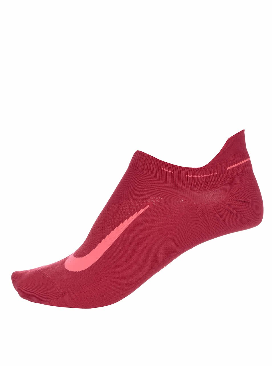 Červené unisex kotníkové ponožky Nike Elite Running