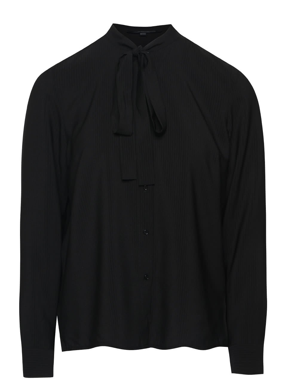 Černá košile s vázankou French Connection Pippa