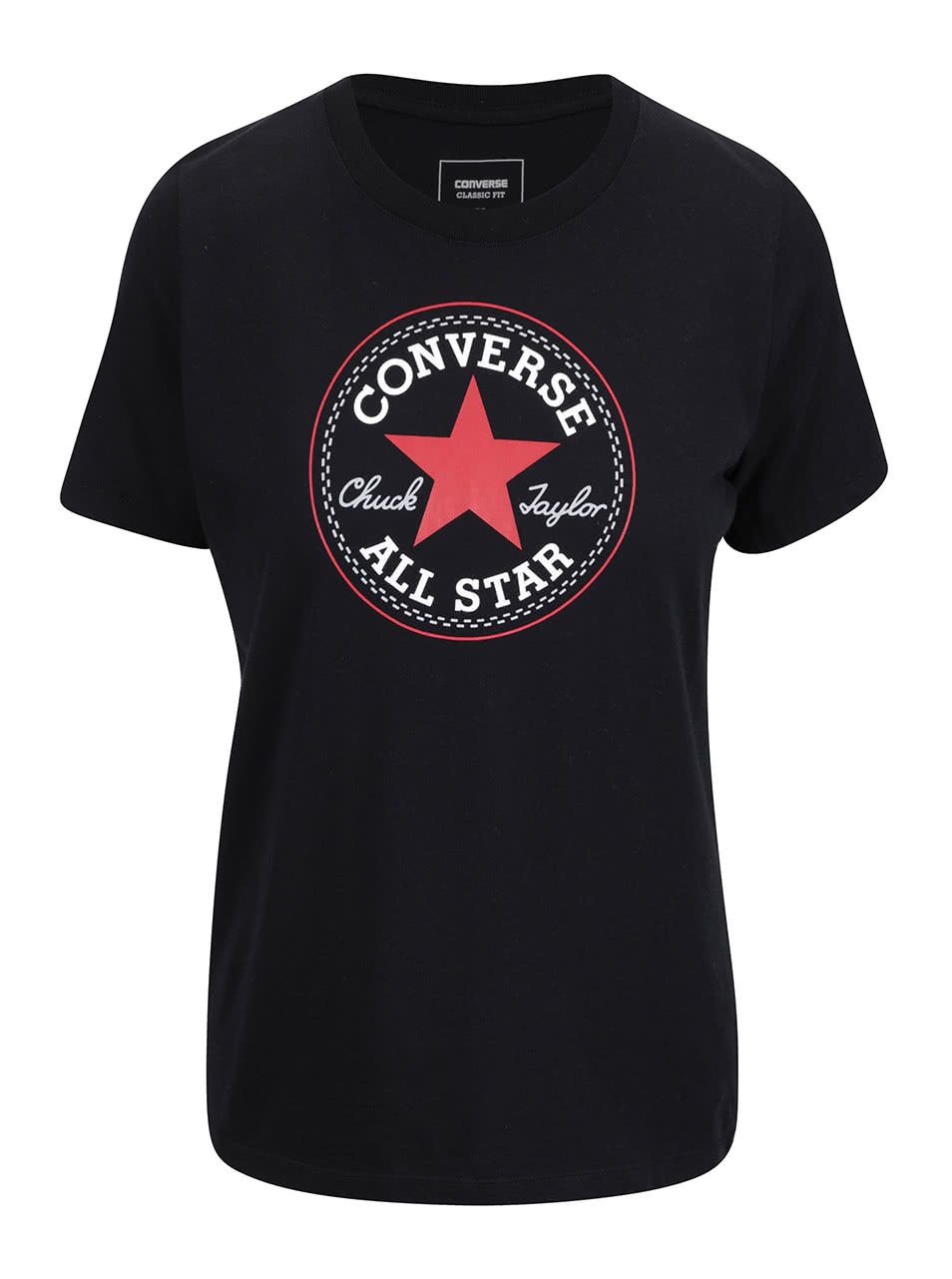 Černé dámské tričko s logem Converse Core