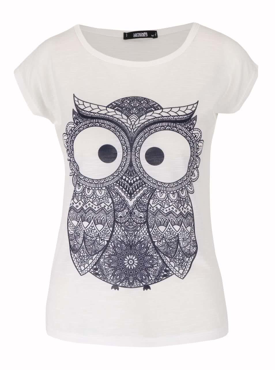 Bílé tričko s krátkým rukávem Haily´s Owl