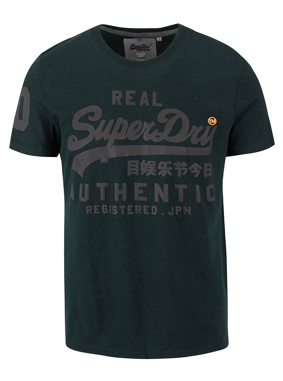 Tmavě zelené pánské triko s nápisem Superdry