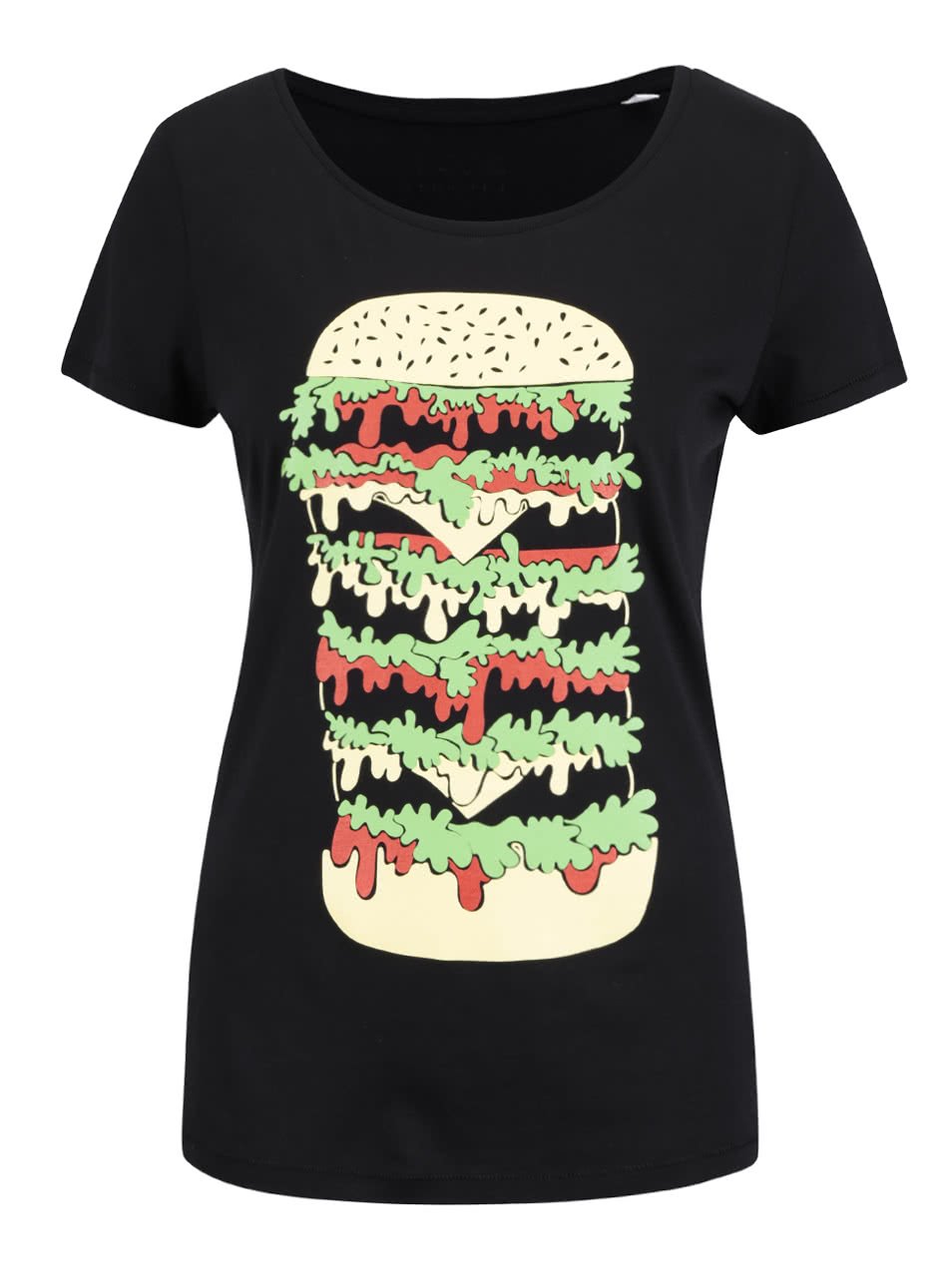 Černé dámské tričko ZOOT Original Hamburger