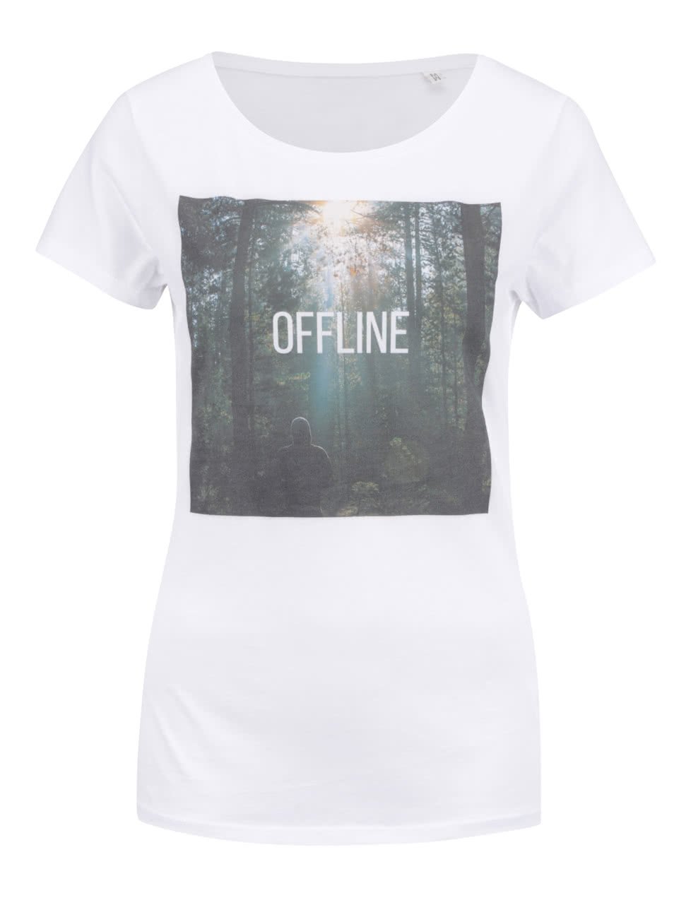 Bílé dámské tričko ZOOT Original Offline