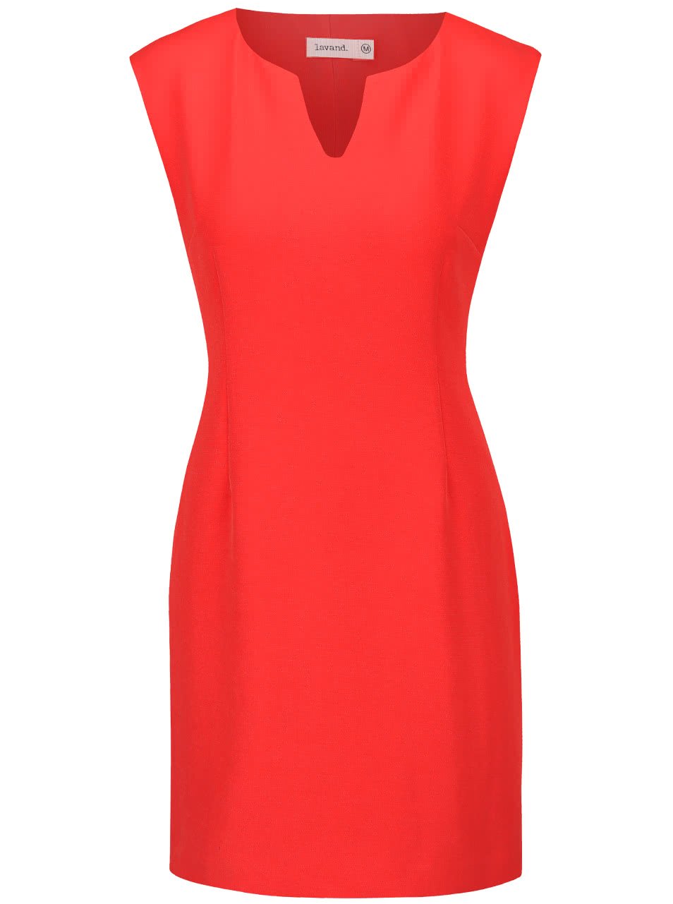 Červené pouzdrové šaty Lavand