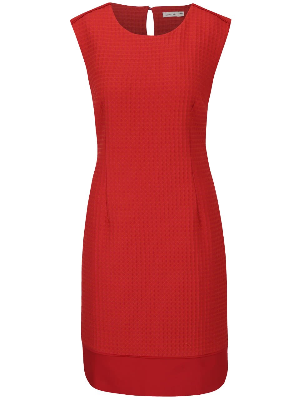 Červené šaty s jemným vzorem Lavand