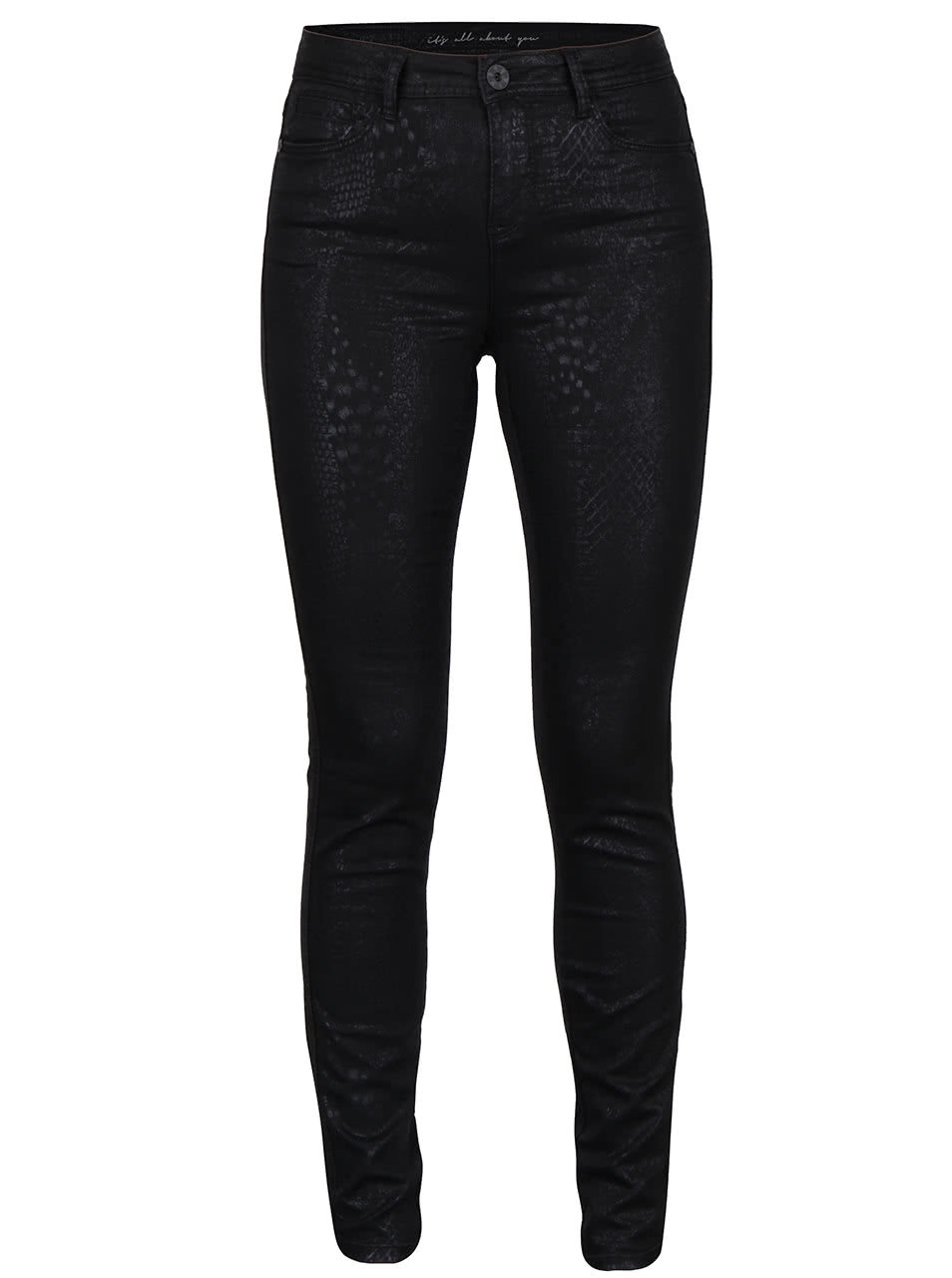 Černé vzorované dámské džíny PEP Olly