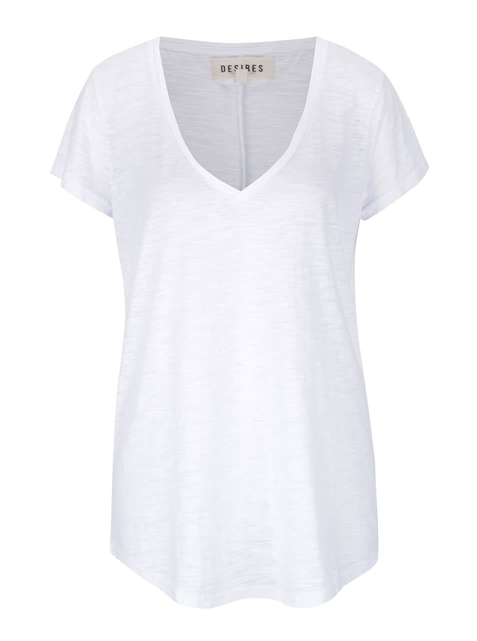 Bílé dámské žíhané tričko Desires Gael