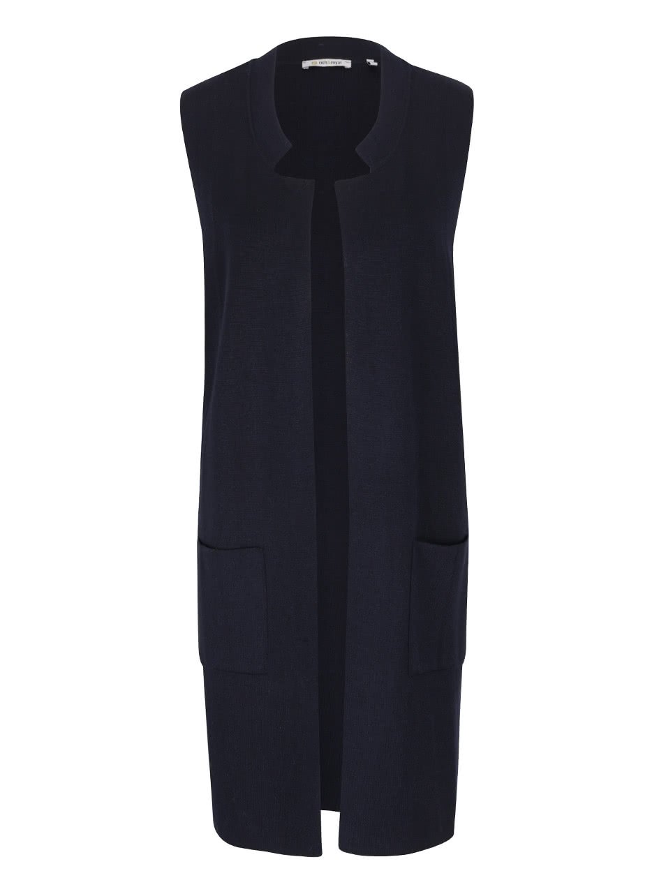 Tmavě modrá dlouhá vesta s kapsami Rich & Royal