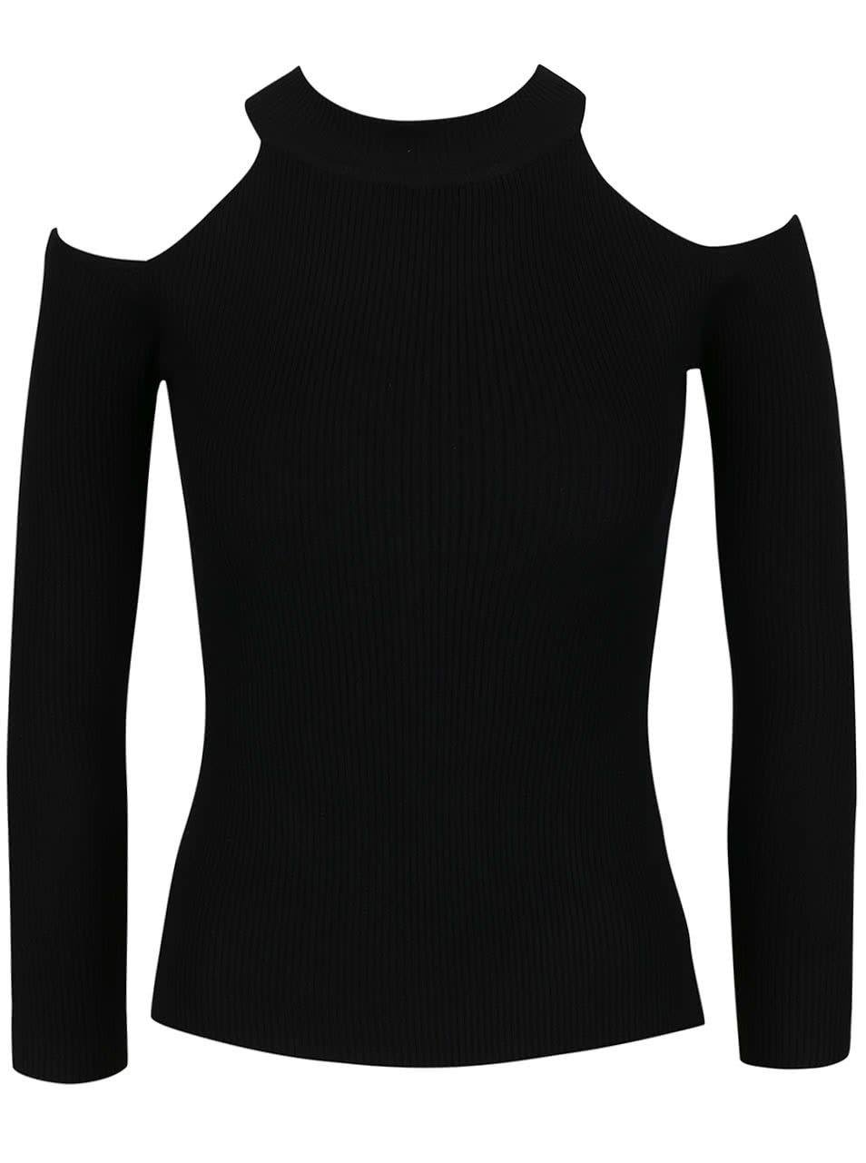 Černý svetr s odhalenými rameny Haily´s Peggy