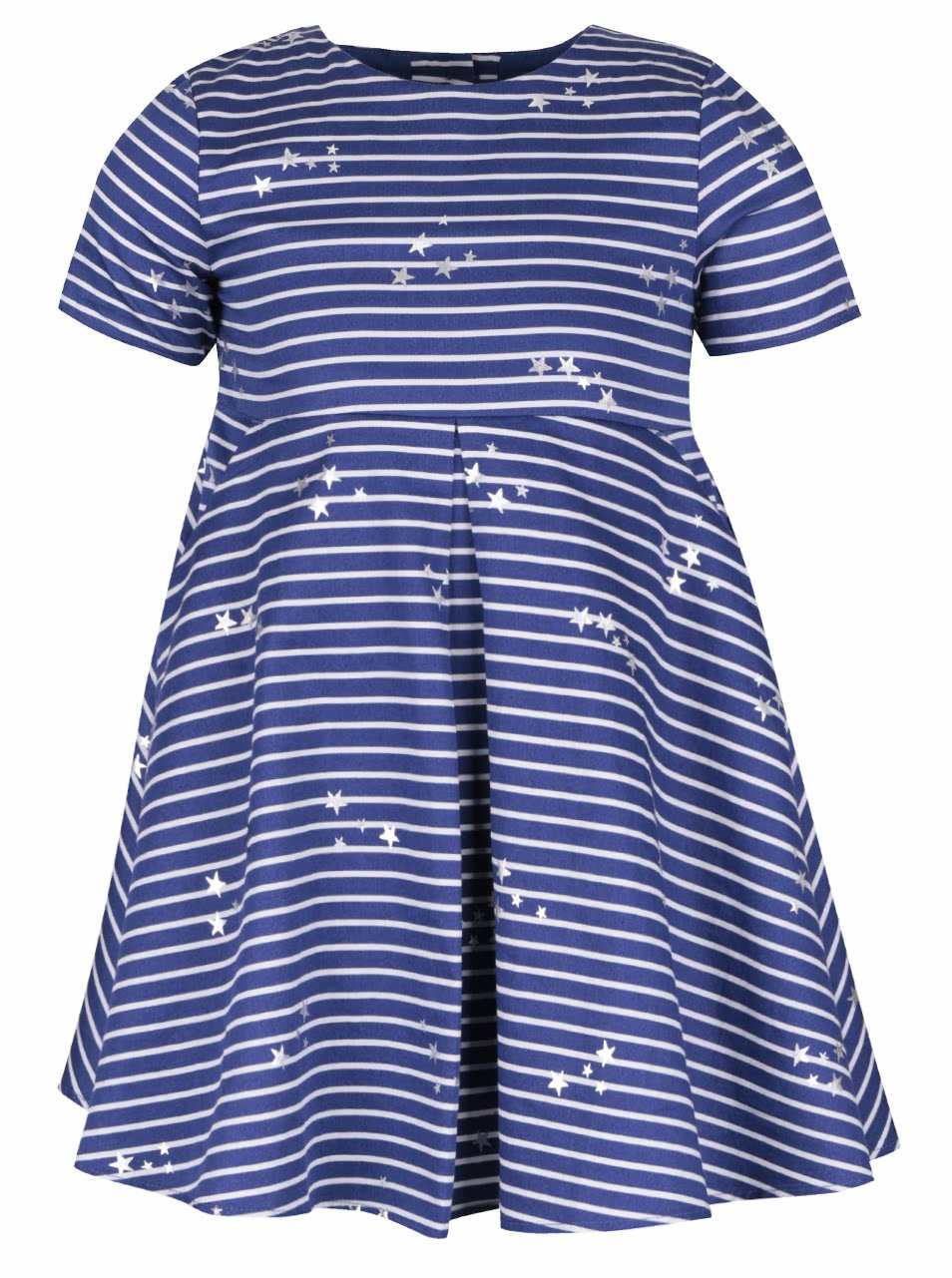 Modré holčičí pruhované šaty s potiskem hvězd Tom Joule Constance