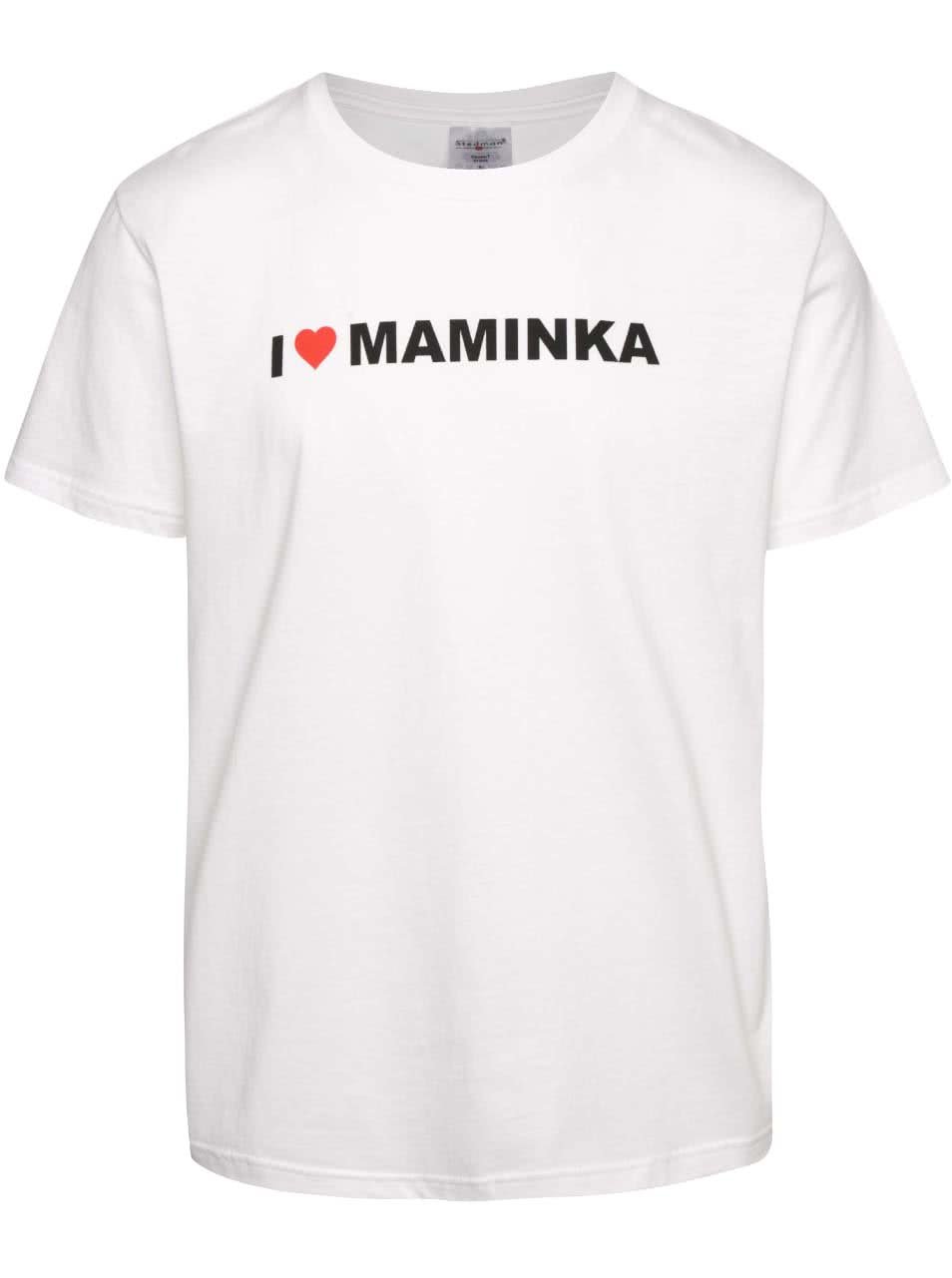 Bílé pánské triko s potiskem ZOOT Originál I Love Maminka