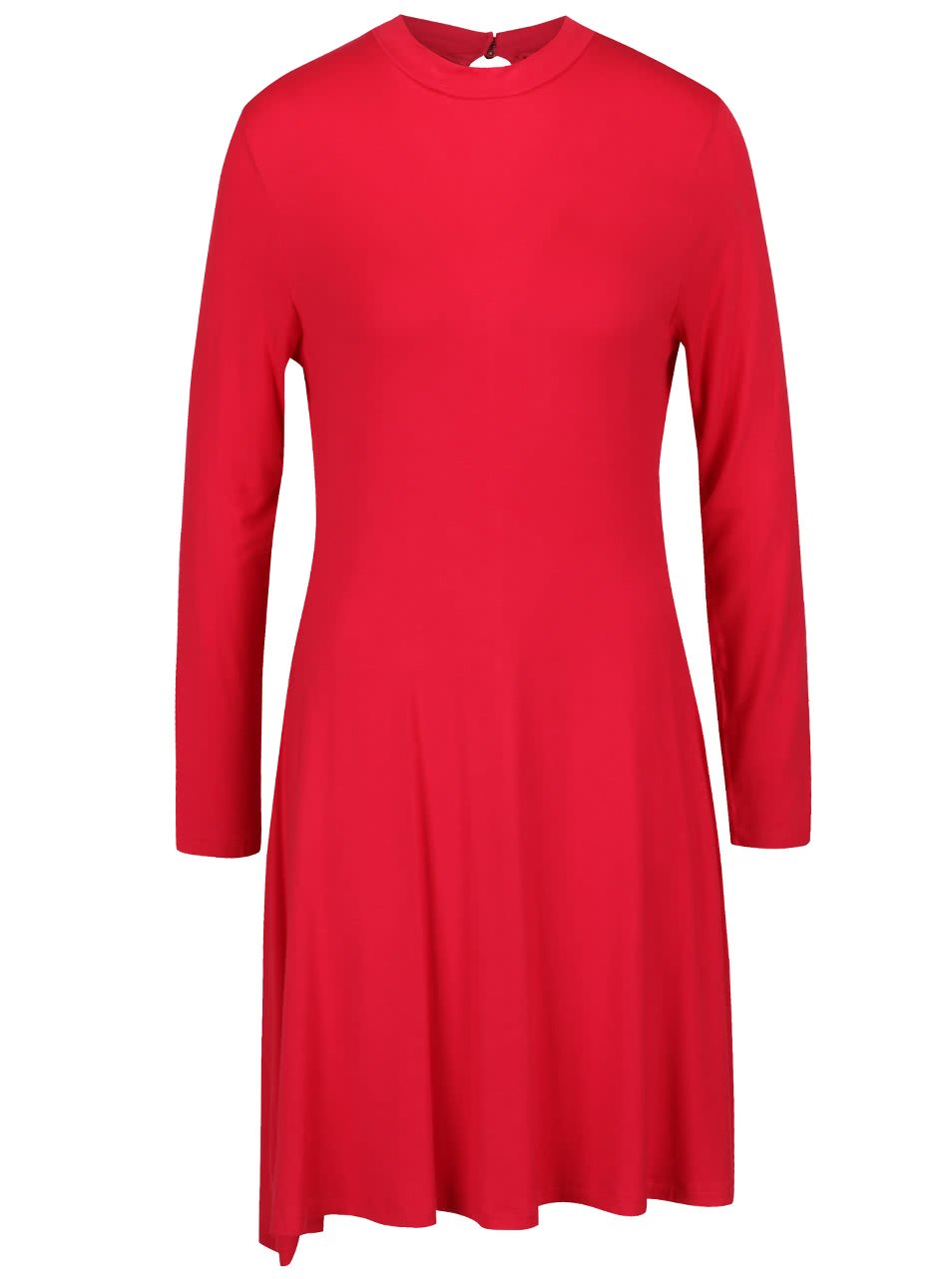 Červené volnější šaty s dlouhým rukávem Segina b.young