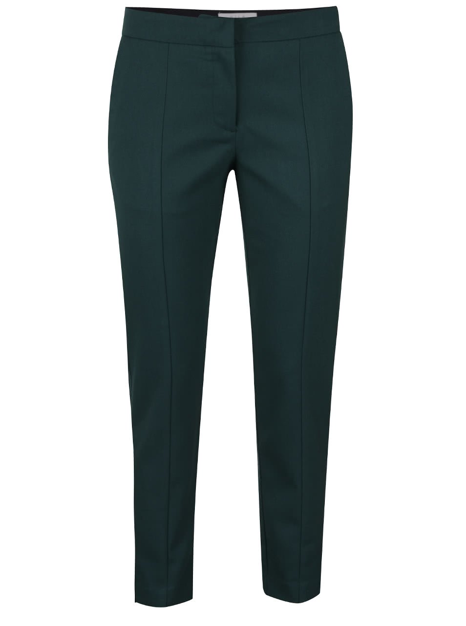 Tmavě zelené osminkové kalhoty VILA
