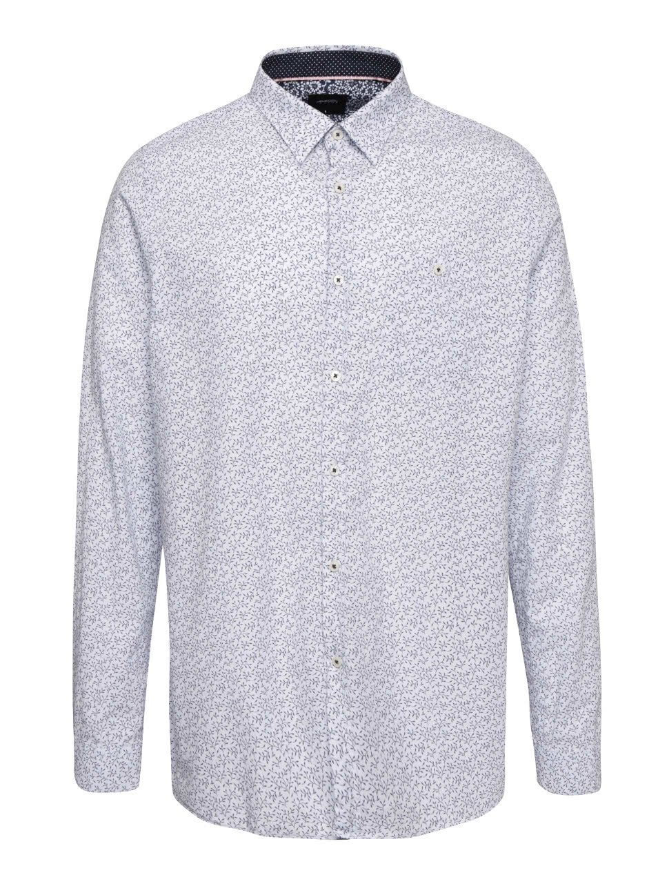 Světle modrá košile s květovaným vzorem Burton Menswear London