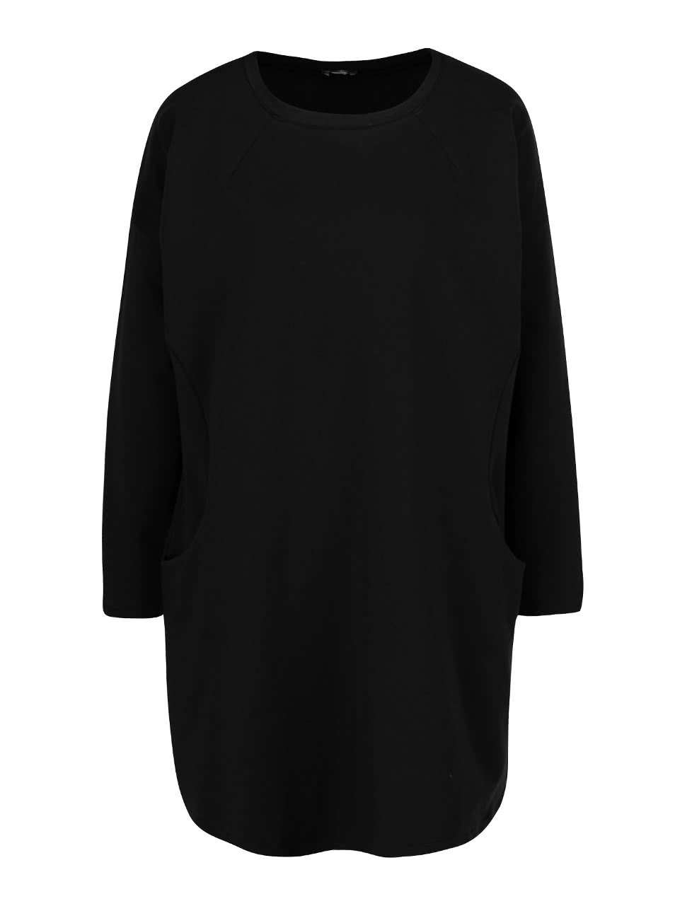 Černé volné šaty s kapsami a dlouhými rukávy ZOOT