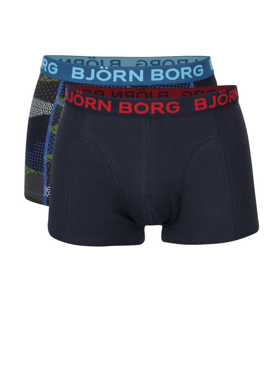 Sada dvou boxerek v tmavě modré barvě Björn Borg
