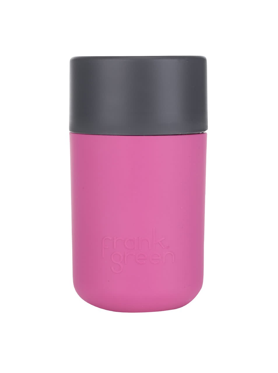 Růžový SmartCup s šedým víčkem Frank Green 340 ml