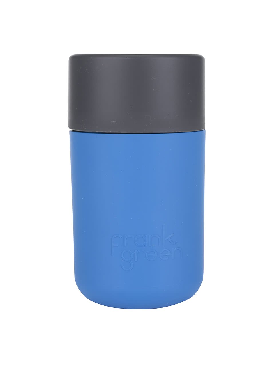 Modrý SmartCup s šedým víčkem Frank Green 340 ml