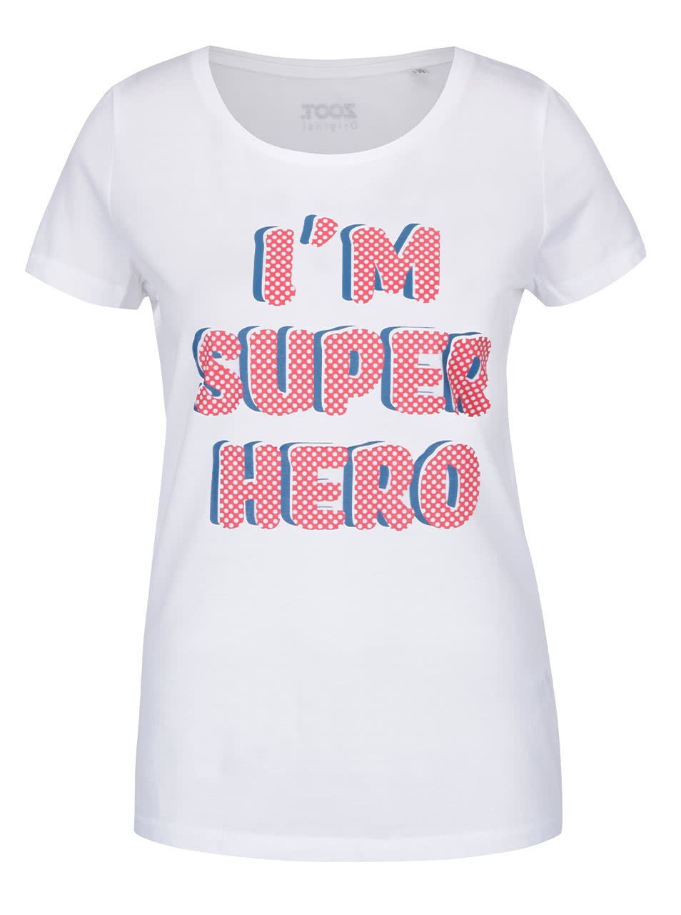 Bílé dámské tričko ZOOT Originál I am super hero