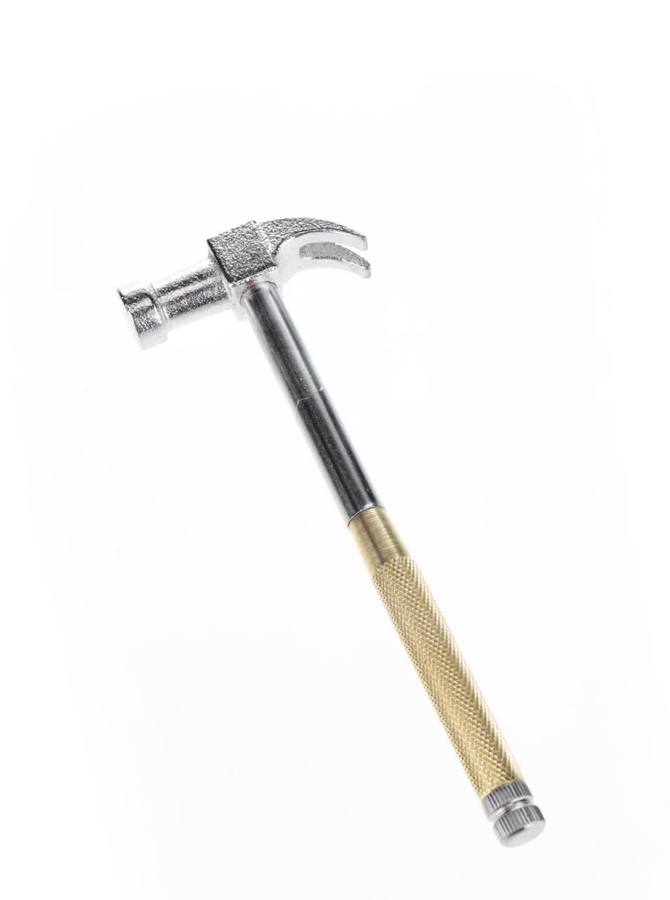 Kladívko a šroubovák v jednom ve zlaté a stříbrné barvě Kikkerland Handy Hammer